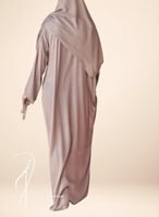 شرشف صلاة لف بيج على بني قطن بالكروشيه يدوي