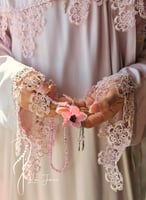 شرشف صلاة لاجور لف بنك باستال مزين بأويا يدوية فاخ...