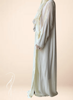 شرشف صلاة لف اوف وايت ستان اويا ورد و الطرحة مثبتة...