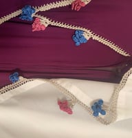 شرشف صلاة بسستة بنفسجي كروشيه بجيب