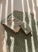 شرشف صلاة قطن بارد مربع مثل الملاية أخضر