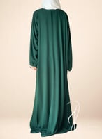 شرشف صلاة سستة أخضر بالكروشيه و الورد الاويا