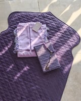 شرشف صلاة لف بنفسجى مزين بالاويا الفاخر من لاجور