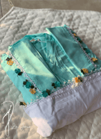 شرشف صلاة لف تفني بالكروشيه و الورد الاويا