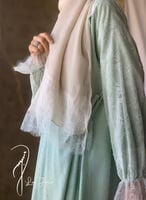 شرشف مرد لف تفني منقط باستيل دانتيل طرحة بيج منفصل...