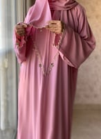 شرشف صلاة سستة وردي مزين بالكروشيه و الورد الاويا