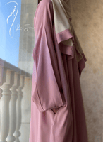 شرشف بصلي وردي لف طرحة متصلة