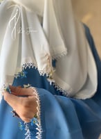 شرشف صلاة لف ازرق بالكروشبه و الورد الاويا الفاخر...