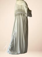 شرشف صلاة سستة ابيض ستان دانتيل رمادي