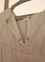 ثوب حج وعمرة أبيض قطن مطرز