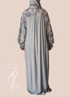 شرشف صلاة لف رسم باتيك رمادي من لاجور