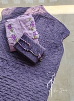 شرشف صلاة لف موف قطن اويا والورد الأخضر و البنفسجي