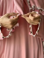 شرشف صلاة اويا ورد وردي بصلي قطن ستان و الطرحة متص...