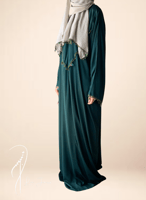 شرشف صلاة سستة أخضر بالكروشيه و الورد الاويا