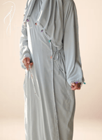 شرشف صلاة لف قطن اخضر بستال بالورد الاويا المميز