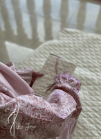 شرشف صلاة لف بيج على بصلي رسم باتيك الطرحة مثبتة