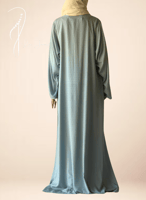 شرشف صلاة سحاب ازرق كروشيه يدوي