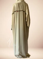 شرشف صلاة بيج سستة اويا تركي يدوي و الطرحة مثبتة.