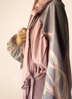 شرشف صلاة باتيك لف مفتوح موف و دستي بنك وردي