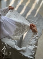 شرشف مرد لف رمادي دانتيل طرحة لينين