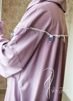 شرشف صلاة قطن سستة موف غامق مزين بالكروشيه من لاجو...