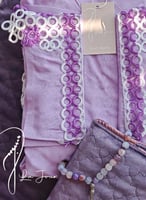 شرشف صلاة لف بنفسجي موف مزين بالاويا الفخم من لاجو...