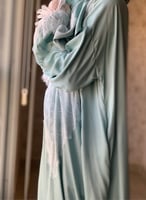 شرشف صلاة دانتيل سحاب أخضر فاتح