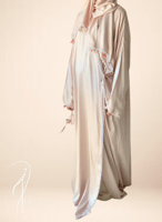 شرشف صلاة لف وردي فاتح مزين بالكروشيه و الورد