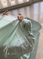 شرشف صلاة دانتيل تفني سحاب و الطرحة مثبتة.