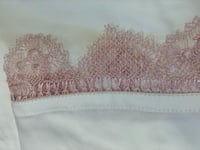 شرشف صلاة اويا ورد وردي لف اوف وايت