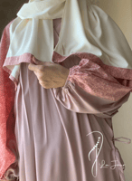 شرشف صلاة باتيك لف طرحة منفصلة وردي