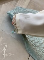 شرشف صلاة لف ستان اوف وايت ابيض بالكروشبه و الورد...