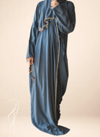 شرشف صلاة لف موف غامق بالورد الاويا الفاخر