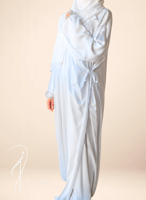 شرشف صلاة لف ابيض ستان اويا ذهبي اليدوي