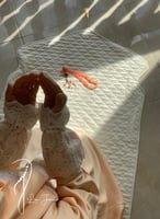 شرشف صلاة خربزي سستة دانتيل حزام