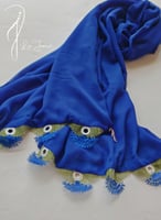 طرحة أويا ورد بوال أزرق