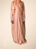 شرشف صلاة خربزي ستان اويا ورد و الطرحة متصلة