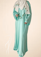 شرشف صلاة لف موف مزين بالاويا كروشيه ورد من لاجور