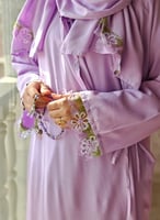 شرشف صلاة لف بنفسجي موف مزين بالاويا الفاخر من لاج...