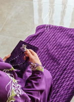 شرشف صلاة لف موف مزين بالاويا الفاخر من لاجور