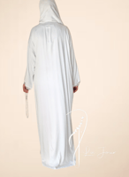 شرشف صلاة لف قطن ابيض بالورد الاويا المميز