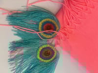 طرحة بكروشيه طاووس اويا تركي