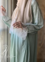 شرشف مرد لف تفني منقط باستيل دانتيل طرحة بيج منفصل...