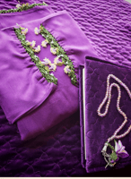 شرشف صلاة لف موف بالورد الاويا اصفر و ابيض الفاخر