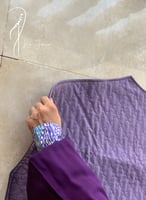 شرشف صلاة باتيك موف وازرق سستة.