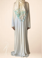 شرشف صلاة سكري سستة اويا اخضر و سماوي تركي يدوي