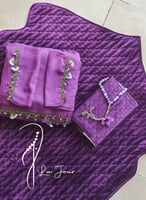 شرشف صلاة لف قطن موف بالورد الاويا المميز