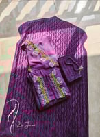 شرشف صلاة لف موف غامق قطن اويا ورد فخم