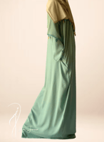 شرشف صلاة سحاب فستقي كروشيه يدوي طرحة منفصلة