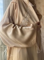 شرشف صلاة اويا اقواس سحاب بيج طرحة مثبتة